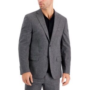 Size 46L Lauren Ralph Lauren Men's Wool Flannel Classic-Fit Suit Jacket